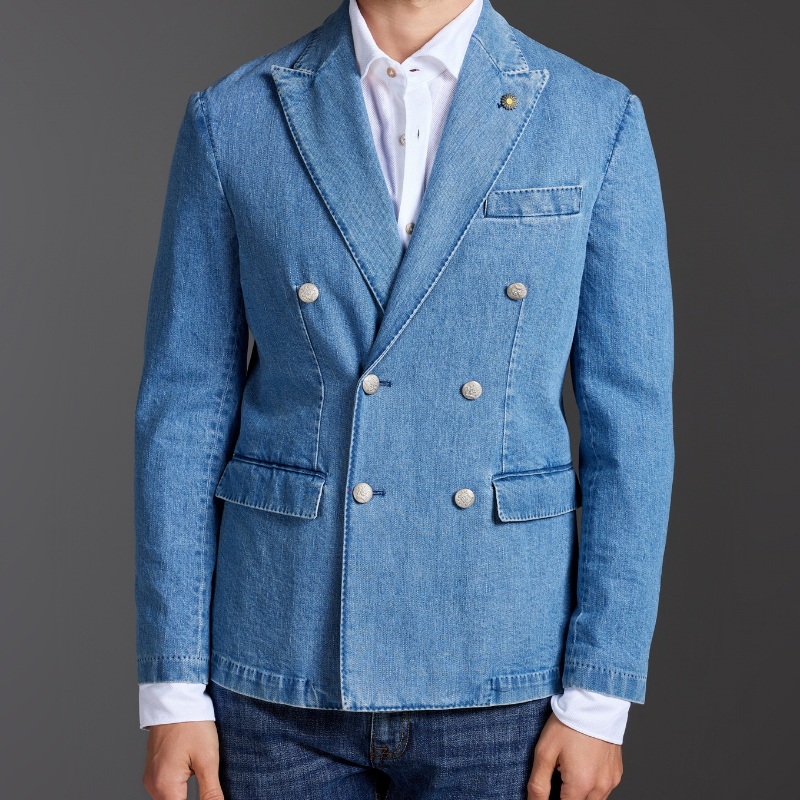 Limited Edition Double-Breasted Denim Jacket