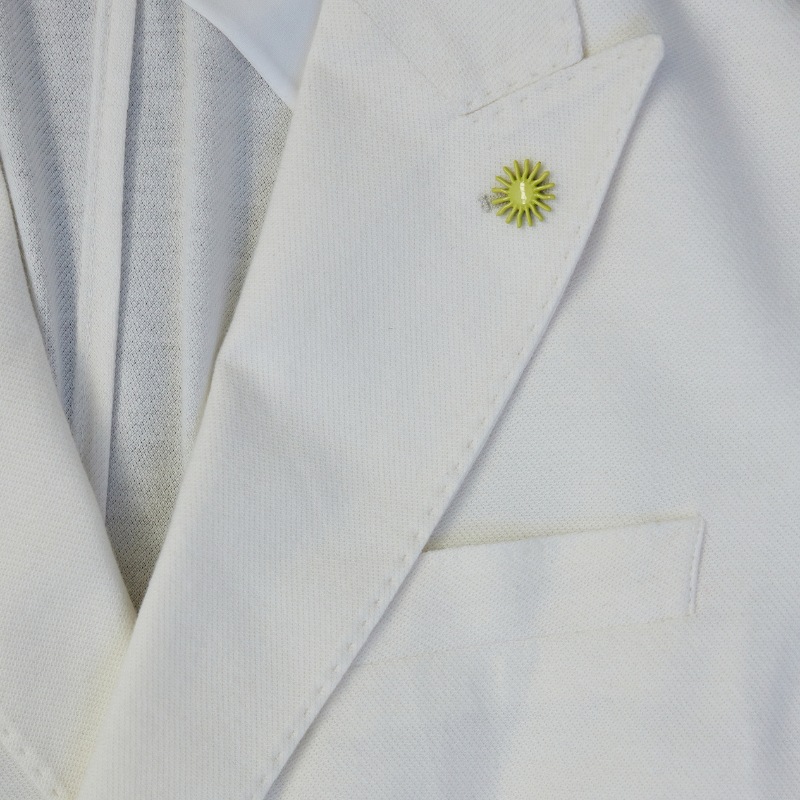 Double-Breasted Cotton & Cashmere Knit Jacket