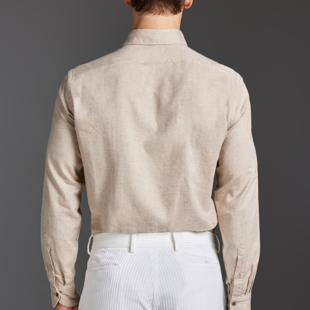 Washed Cotton Flannel Shirt