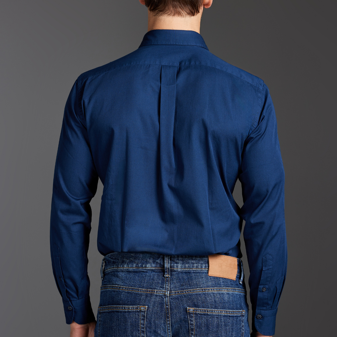 Stone-Washed Cotton Twill Shirt