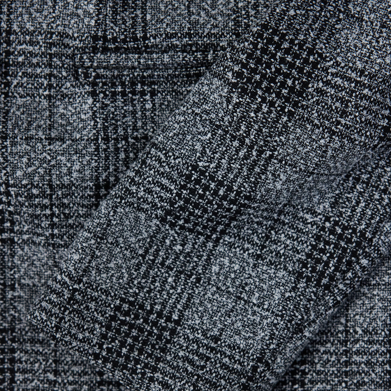 Double-Breasted Checked Jacket