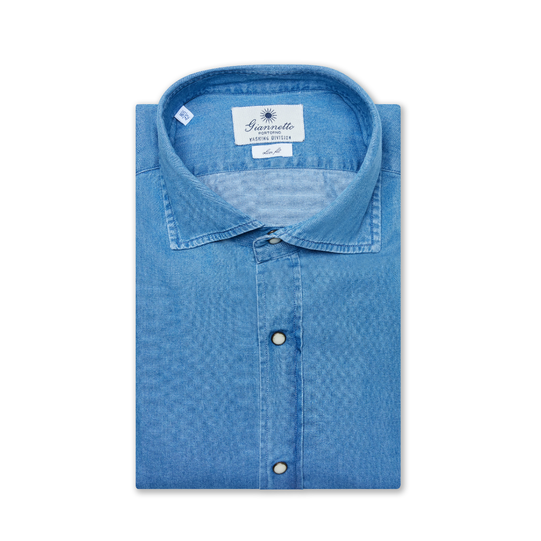 Medium-Light Denim Shirt